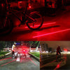 Waterproof Bicycle Lamp With 5 LED 2 Lasers 3 Modes